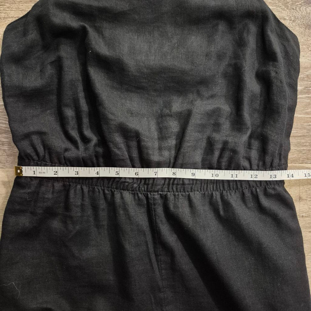 Women's M&S Black Linen Rich Jumpsuit Size 10 - Picture 8 of 11